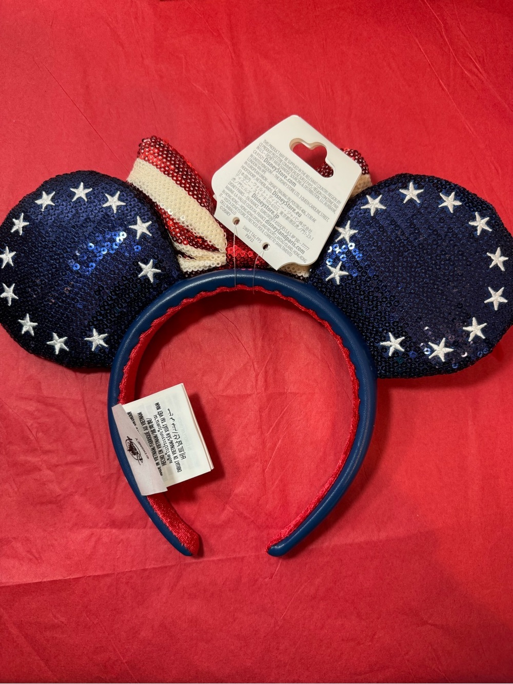 🇺🇸 Disney Patriotic Sequin Minnie Ears Headband - 250 YEARS! 🇺🇸 - Picture 8 of 12